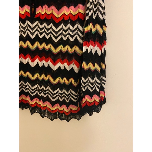 RARE! Missoni Chevron Black and Rainbow Cover Up - Picture 5 of 9